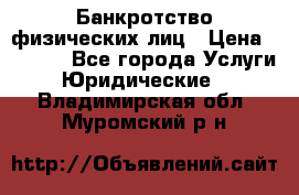 Банкротство физических лиц › Цена ­ 1 000 - Все города Услуги » Юридические   . Владимирская обл.,Муромский р-н